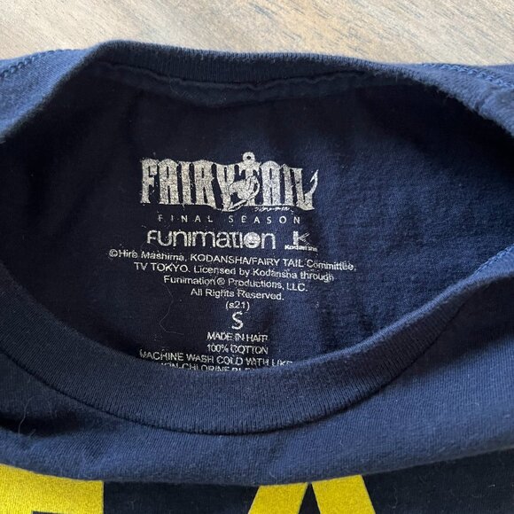 Fairy Tail Mens' Team Natsu Anime Character Panels Graphic Print T-Shirt Small - Picture 3 of 3